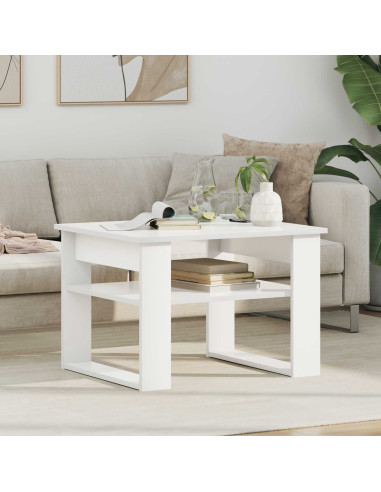 Tavolino da salotto Bianco 64 x 54 x 44 cm Legno multistrato