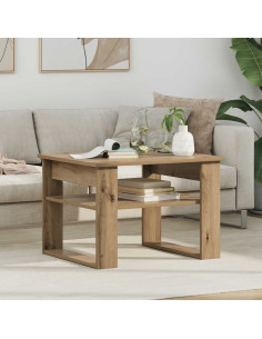 Tavolino da salotto Rovere artigianale 64 x 54 x 44 cm