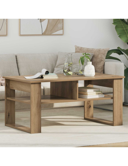 Tavolino da salotto Rovere artigianale 96 x 54 x 44 cm