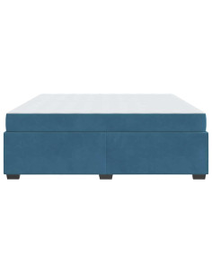 Struttura del letto Blu Scuro 200 x 200 cm Tessuto