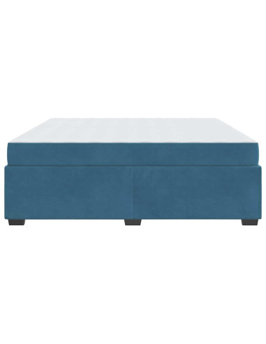 Struttura del letto Blu Scuro 200 x 200 cm Tessuto