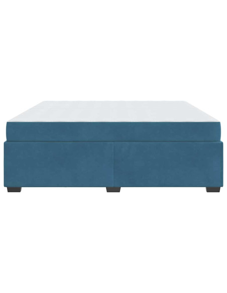 Struttura del letto Blu Scuro 200 x 200 cm Tessuto