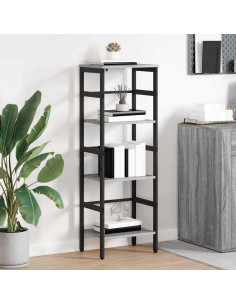 Libreria Grigio Sonoma 40 x 29,5 x 115 cm Legno multistrato
