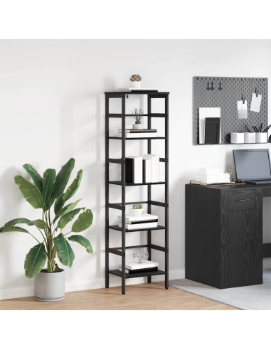 Libreria Rovere Nero 40 x 29,5 x 149 cm Legno multistrato