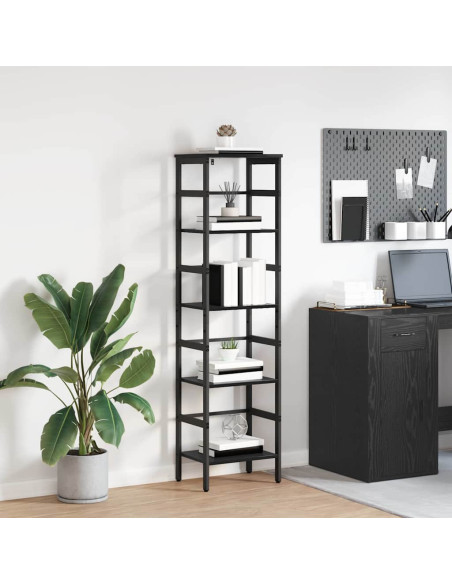 Libreria Rovere Nero 40 x 29,5 x 149 cm Legno multistrato