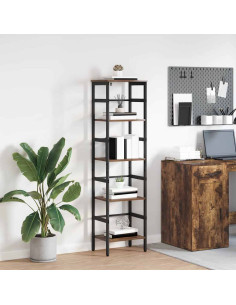 Libreria Rovere fumé 40 x 29,5 x 149 cm Legno multistrato