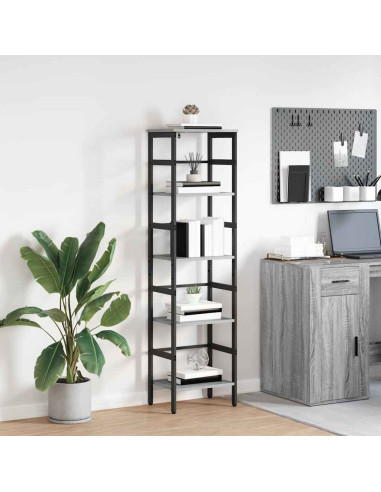 Libreria Grigio Sonoma 40 x 29,5 x 149 cm Legno multistrato