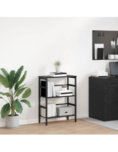 Libreria Rovere Nero 60 x 29,5 x 81 cm Legno multistrato