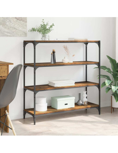 Armadio per Libri Legno vecchio 100 x 33 x 100 cm