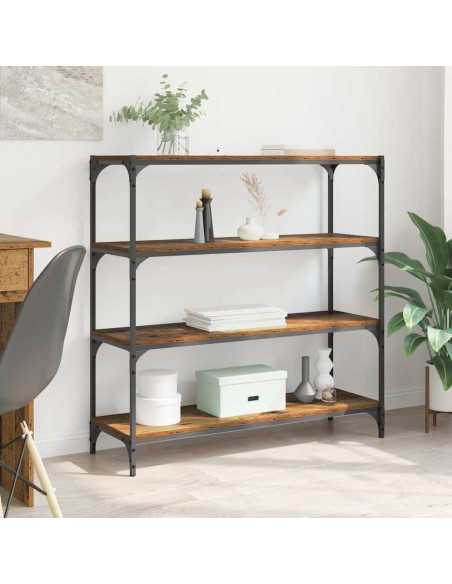 Armadio per Libri Legno vecchio 100 x 33 x 100 cm