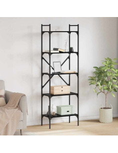 Libreria Rovere Nero 56 x 32 x 174 cm Legno multistrato