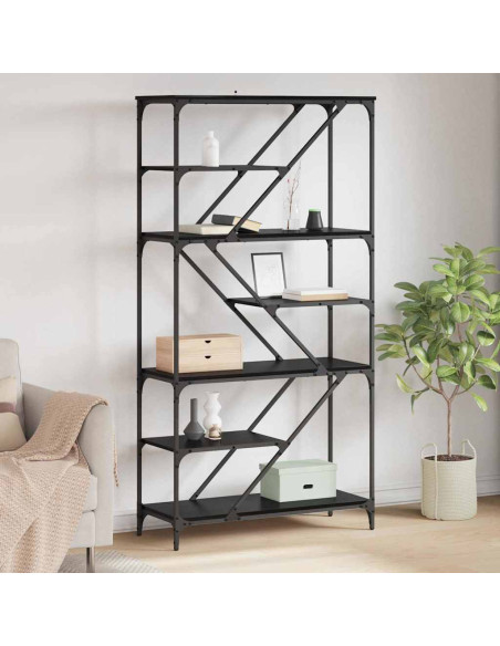 Libreria Rovere Nero 91 x 36 x 176 cm Legno multistrato