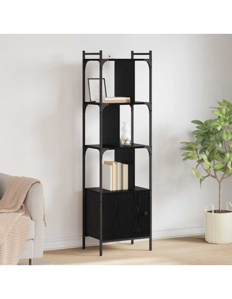 Libreria Rovere Nero 44,5 x 30 x 154,5 cm Legno multistrato