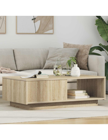 Tavolino da salotto con cassetto Rovere Sonoma 95 x 55 x 31 cm