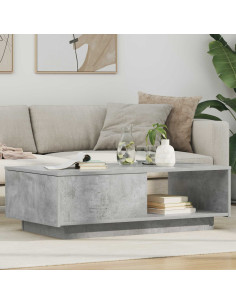 Tavolino da salotto con cassetto Grigio cemento 95 x 55 x 31 cm