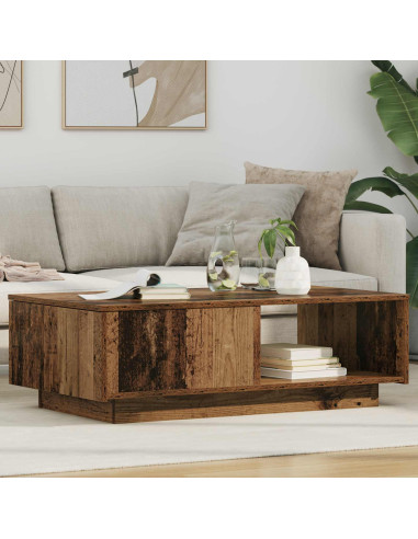 Tavolino da salotto con cassetto Legno vecchio 95 x 55 x 31 cm