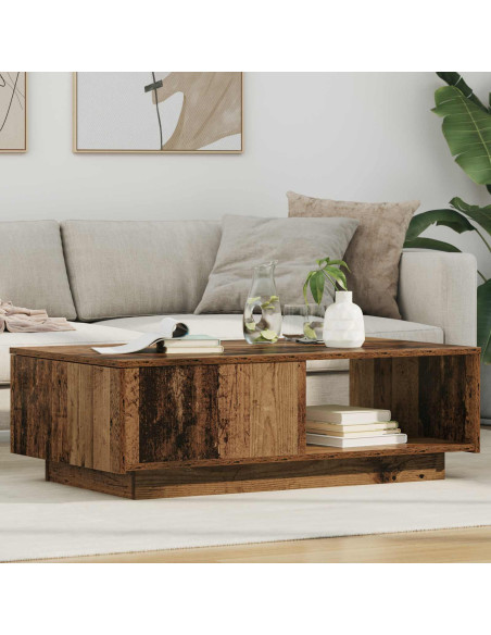 Tavolino da salotto con cassetto Legno vecchio 95 x 55 x 31 cm