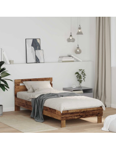 Struttura del letto Legno vecchio 75 x 190 cm Legno multistrato