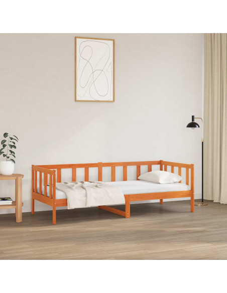 Struttura del letto Marrone cerato 90 x 190 cm Pino massello