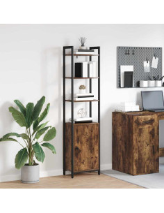 Armadio per Libri Rovere fumé 40 x 24 x 161 cm