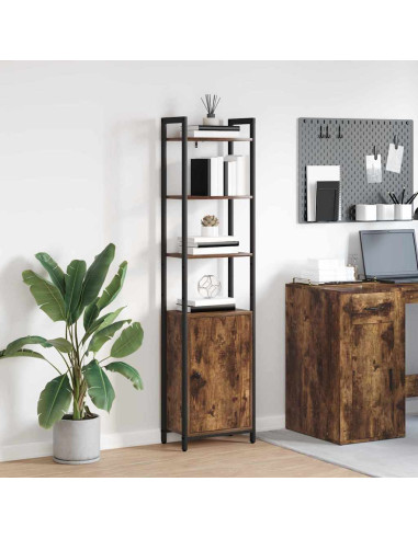 Armadio per Libri Rovere fumé 40 x 24 x 161 cm