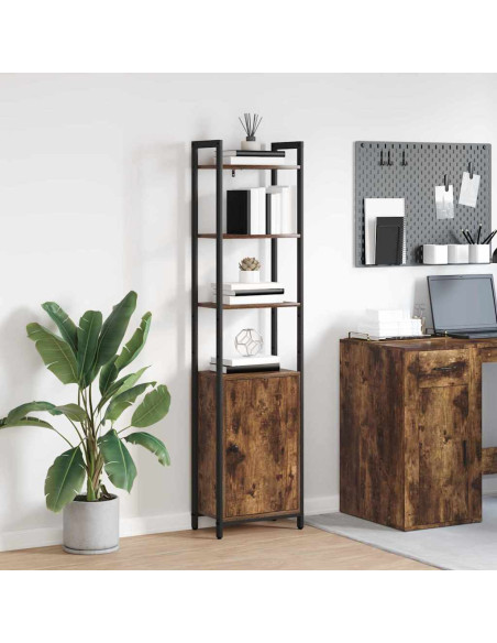 Armadio per Libri Rovere fumé 40 x 24 x 161 cm