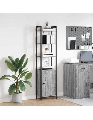 Armadio per Libri Grigio Sonoma 40 x 24 x 161 cm