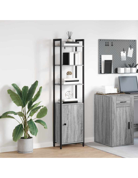 Armadio per Libri Grigio Sonoma 40 x 24 x 161 cm