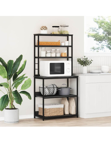 Mensola da cucina Rovere Nero 80 x 40 x 168 cm