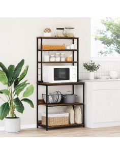 Mensola da cucina Rovere fumé 80 x 40 x 168 cm