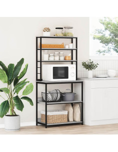 Mensola da cucina Grigio Sonoma 80 x 40 x 168 cm