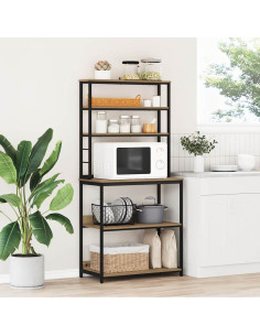 Mensola da cucina Rovere artigianale 80 x 40 x 168 cm 2