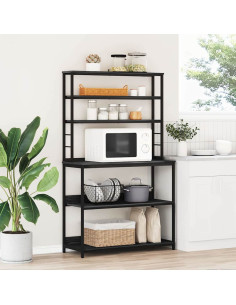 Mensola da cucina Rovere Nero 100 x 40 x 168 cm