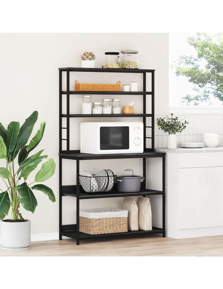 Mensola da cucina Rovere Nero 100 x 40 x 168 cm