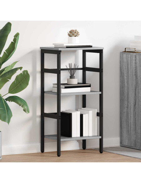 Libreria Grigio Sonoma 40 x 29,5 x 81 cm Legno multistrato