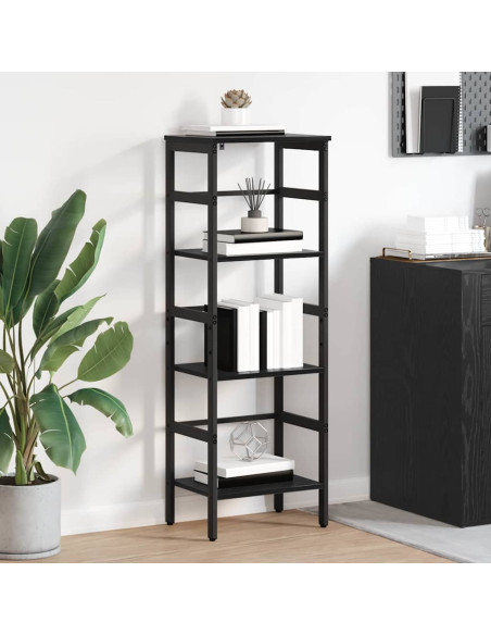 Libreria Rovere Nero 40 x 29,5 x 115 cm Legno multistrato