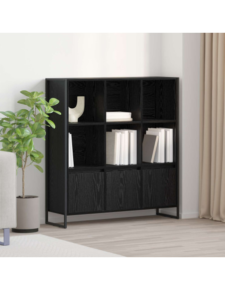 Armadio per Libri 2 pcs Rovere Nero 99,5 x 30 x 108 cm
