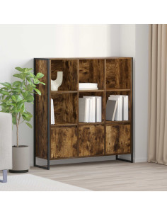 Armadio per Libri 2 pcs Quercia Fumosa 99,5 x 30 x 108 cm