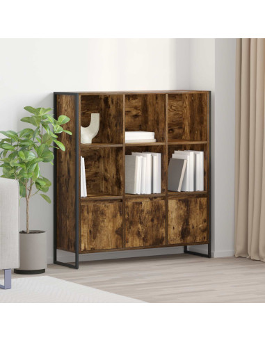 Armadio per Libri 2 pcs Quercia Fumosa 99,5 x 30 x 108 cm