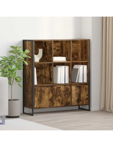 Armadio per Libri 2 pcs Quercia Fumosa 99,5 x 30 x 108 cm