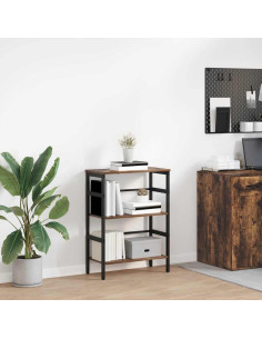 Libreria Rovere fumé 60 x 29,5 x 81 cm Legno multistrato
