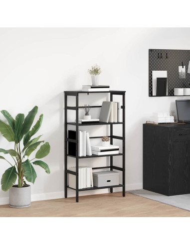 Libreria Rovere Nero 60 x 29,5 x 115 cm Legno multistrato