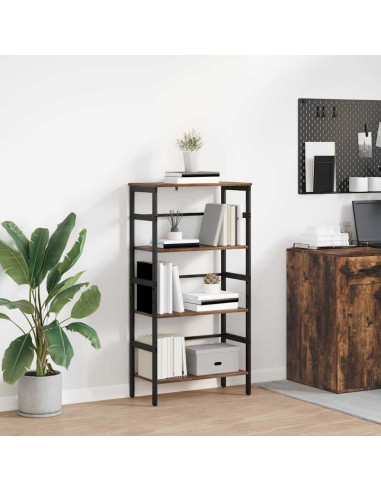 Libreria Rovere fumé 60 x 29,5 x 115 cm Legno multistrato