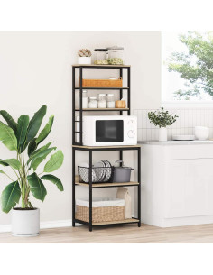 Mensola da cucina Rovere Sonoma 60 x 40 x 168 cm