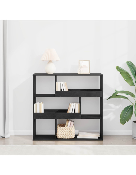 Scaffale per Libri Rovere Nero 100 x 33 x 94,5 cm