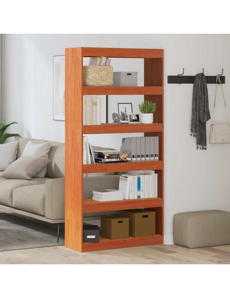 Armadio per Libri Marrone cerato 80 x 30 x 167,5 cm