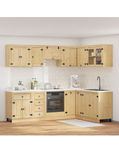 Armadietto con cassetto con porta 10 pcs Miele Pino massello