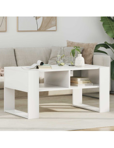 Tavolino da salotto Bianco 92 x 53 x 45 cm Legno multistrato