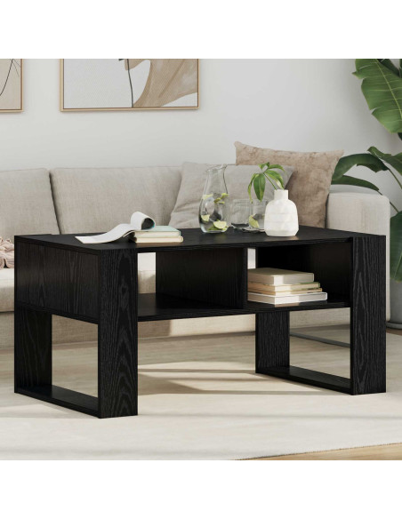 Tavolino da salotto Rovere Nero 92 x 53 x 45 cm