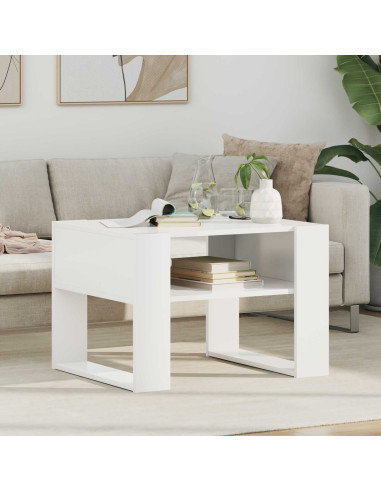 Tavolino da salotto Bianco 66 x 53 x 45 cm Legno multistrato